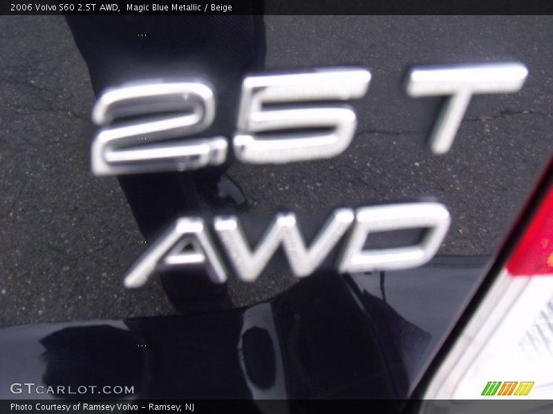 Magic Blue Metallic / Beige 2006 Volvo S60 2.5T AWD