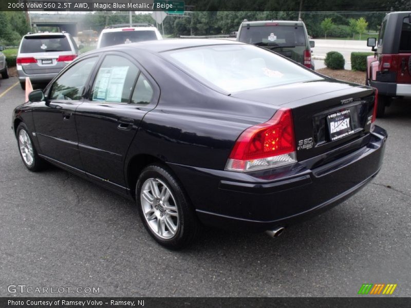 Magic Blue Metallic / Beige 2006 Volvo S60 2.5T AWD