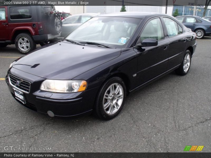 Magic Blue Metallic / Beige 2006 Volvo S60 2.5T AWD