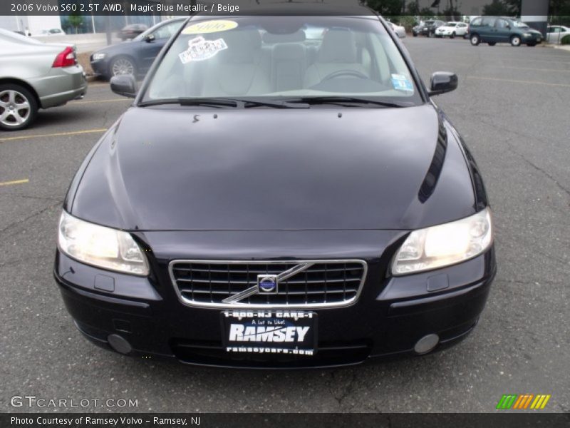 Magic Blue Metallic / Beige 2006 Volvo S60 2.5T AWD