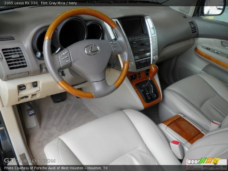 Flint Gray Mica / Ivory 2005 Lexus RX 330