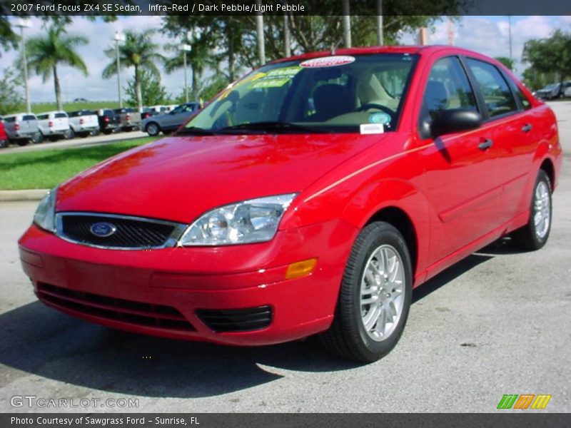 Infra-Red / Dark Pebble/Light Pebble 2007 Ford Focus ZX4 SE Sedan