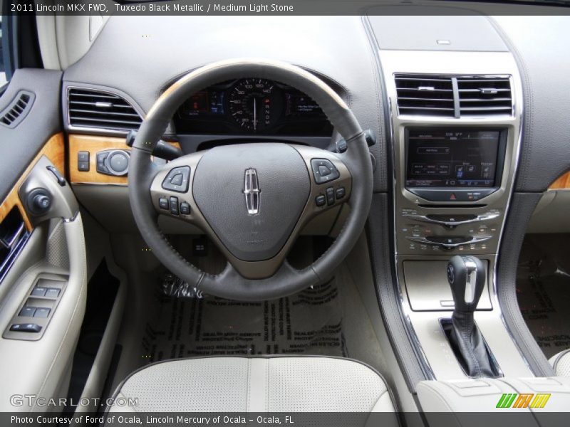 Tuxedo Black Metallic / Medium Light Stone 2011 Lincoln MKX FWD