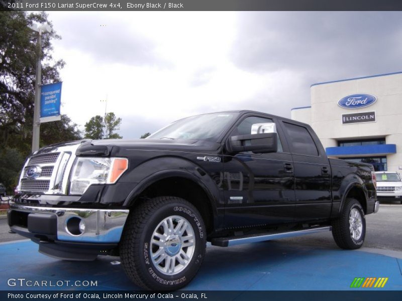 Ebony Black / Black 2011 Ford F150 Lariat SuperCrew 4x4