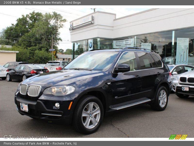Monaco Blue Metallic / Sand Beige 2008 BMW X5 4.8i