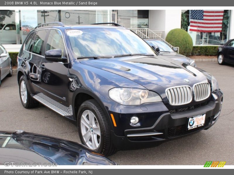 Monaco Blue Metallic / Sand Beige 2008 BMW X5 4.8i