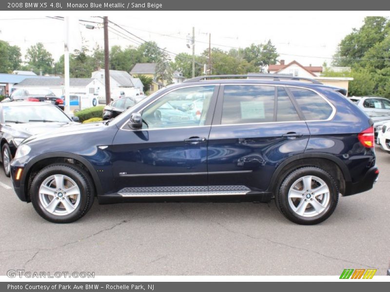 Monaco Blue Metallic / Sand Beige 2008 BMW X5 4.8i