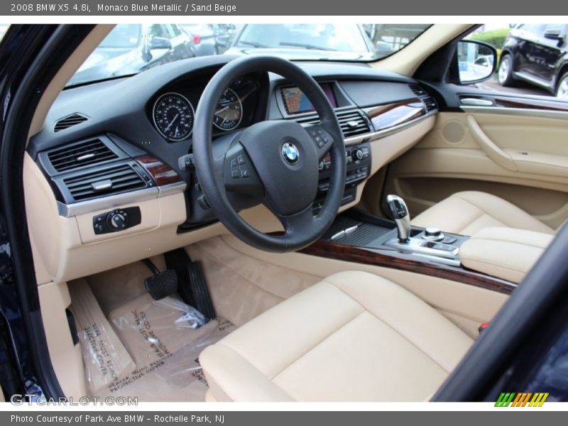 Monaco Blue Metallic / Sand Beige 2008 BMW X5 4.8i