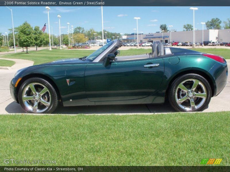 Envious Green / Steel/Sand 2006 Pontiac Solstice Roadster