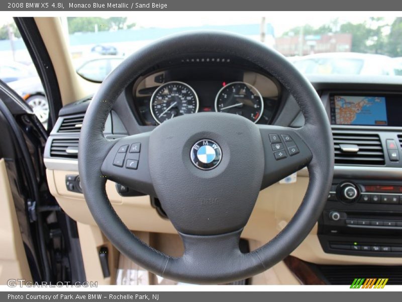 Monaco Blue Metallic / Sand Beige 2008 BMW X5 4.8i