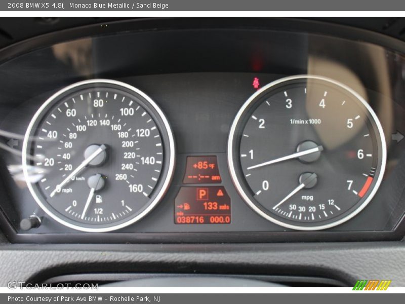 Monaco Blue Metallic / Sand Beige 2008 BMW X5 4.8i