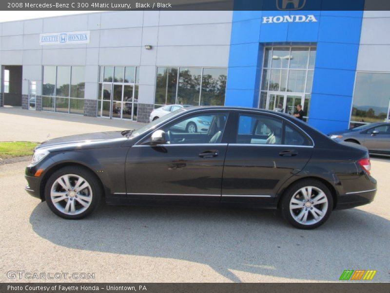 Black / Black 2008 Mercedes-Benz C 300 4Matic Luxury