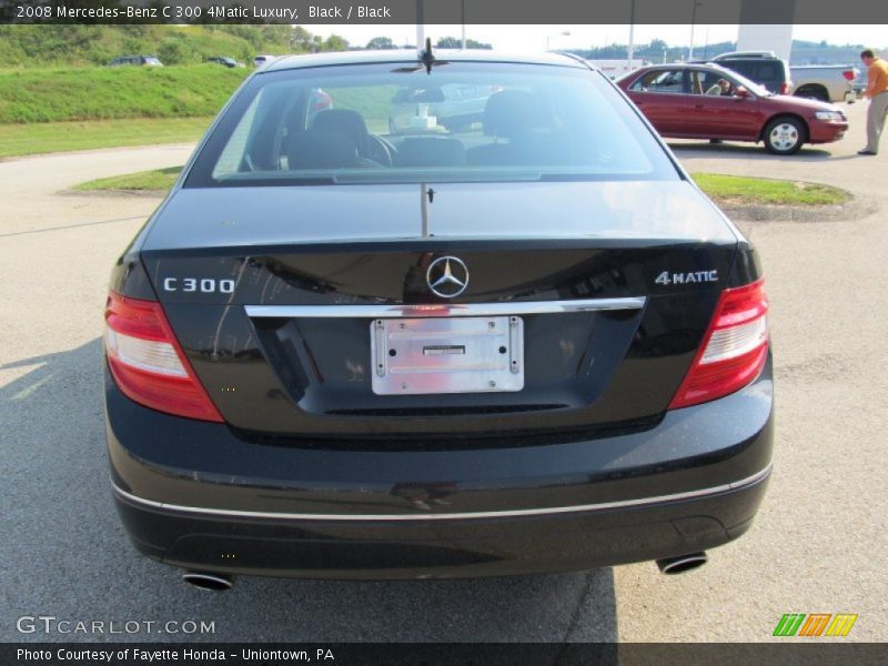 Black / Black 2008 Mercedes-Benz C 300 4Matic Luxury