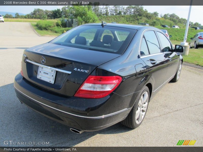 Black / Black 2008 Mercedes-Benz C 300 4Matic Luxury