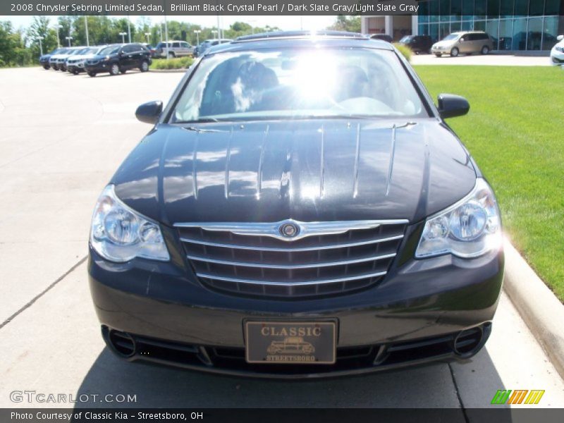 Brilliant Black Crystal Pearl / Dark Slate Gray/Light Slate Gray 2008 Chrysler Sebring Limited Sedan