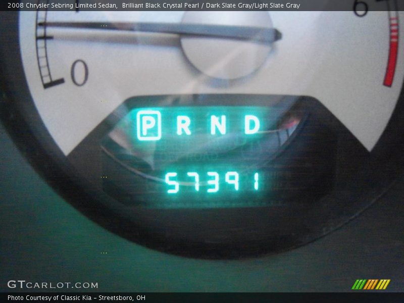 Brilliant Black Crystal Pearl / Dark Slate Gray/Light Slate Gray 2008 Chrysler Sebring Limited Sedan