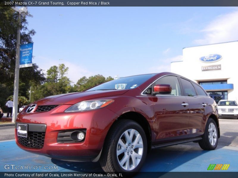 Copper Red Mica / Black 2007 Mazda CX-7 Grand Touring