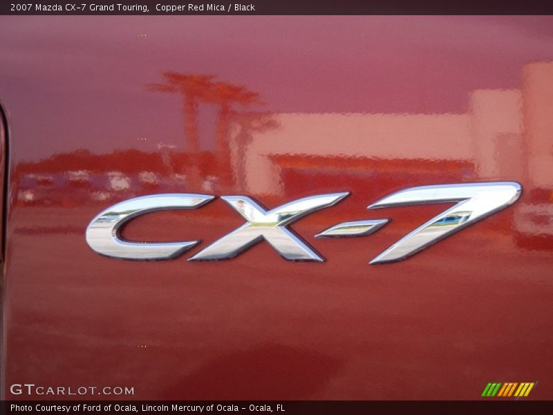 Copper Red Mica / Black 2007 Mazda CX-7 Grand Touring