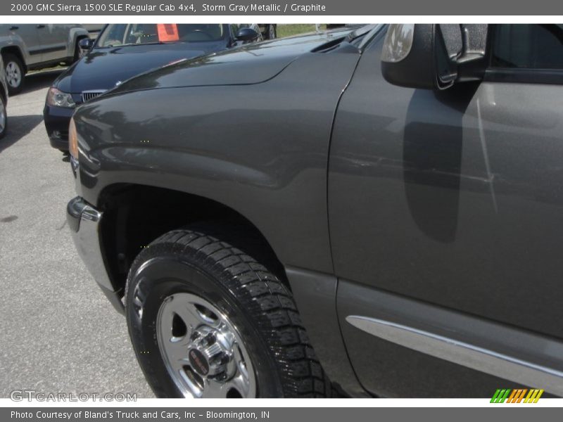 Storm Gray Metallic / Graphite 2000 GMC Sierra 1500 SLE Regular Cab 4x4