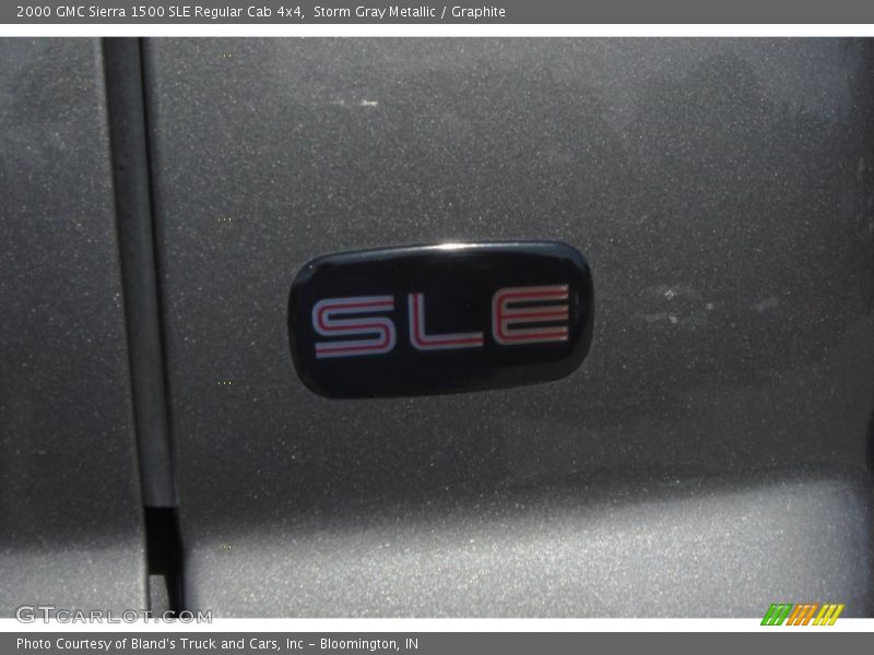 Storm Gray Metallic / Graphite 2000 GMC Sierra 1500 SLE Regular Cab 4x4