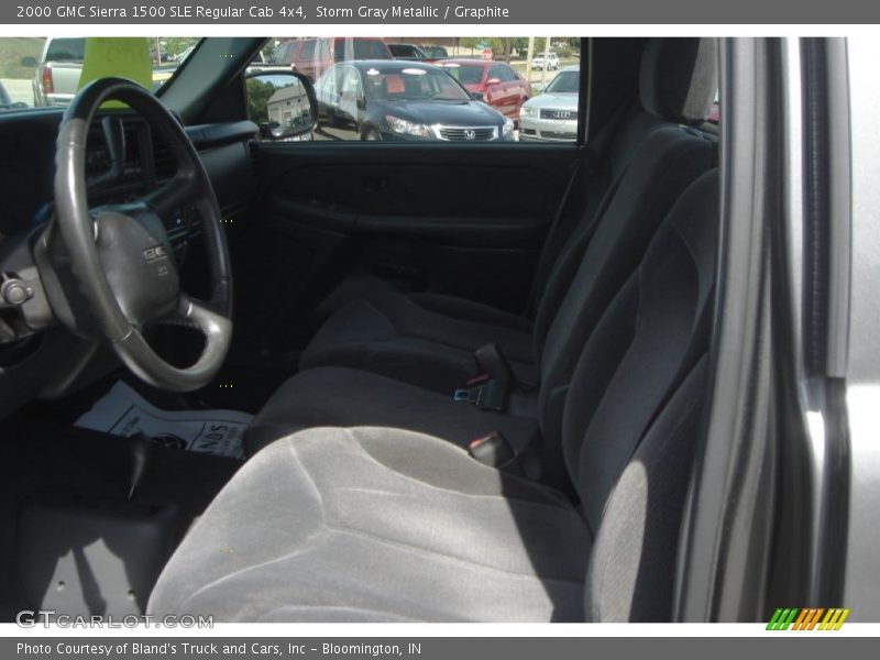 Storm Gray Metallic / Graphite 2000 GMC Sierra 1500 SLE Regular Cab 4x4