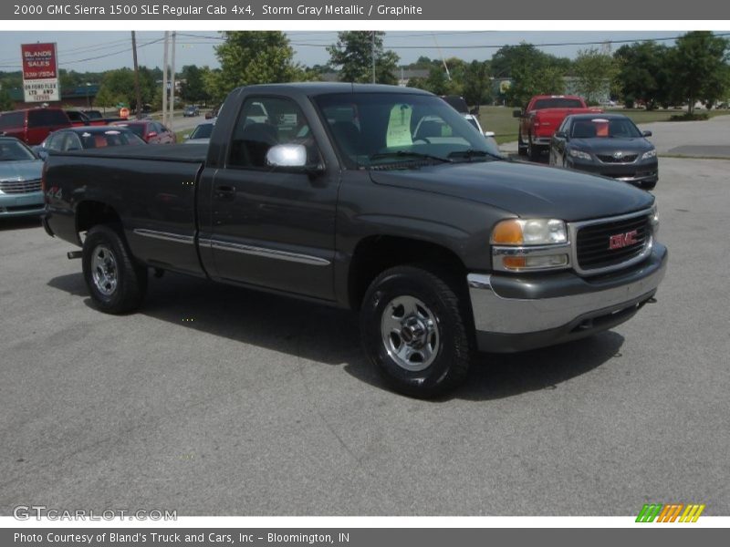 Storm Gray Metallic / Graphite 2000 GMC Sierra 1500 SLE Regular Cab 4x4