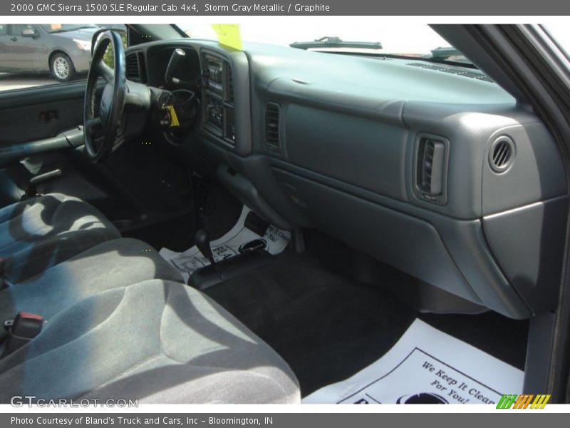 Storm Gray Metallic / Graphite 2000 GMC Sierra 1500 SLE Regular Cab 4x4