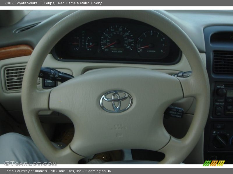 Red Flame Metallic / Ivory 2002 Toyota Solara SE Coupe