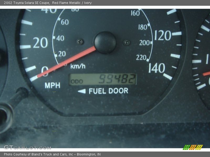 Red Flame Metallic / Ivory 2002 Toyota Solara SE Coupe