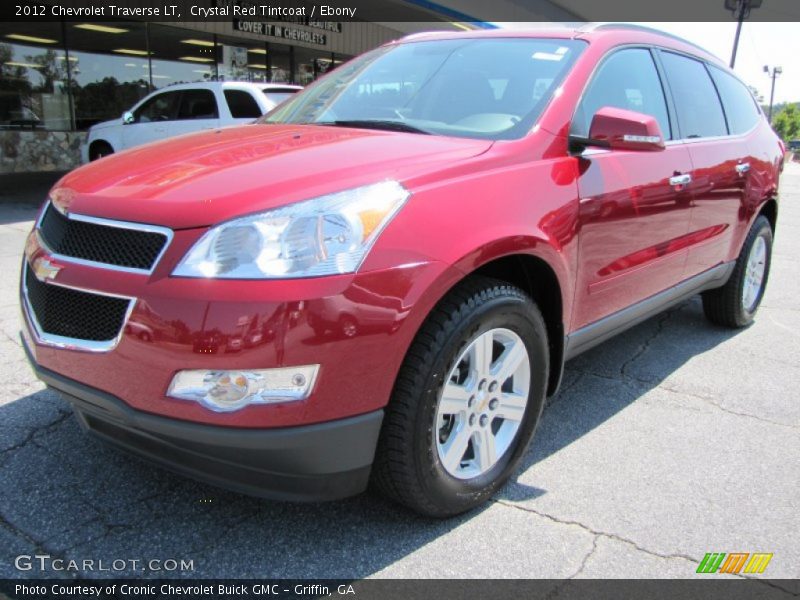 Crystal Red Tintcoat / Ebony 2012 Chevrolet Traverse LT