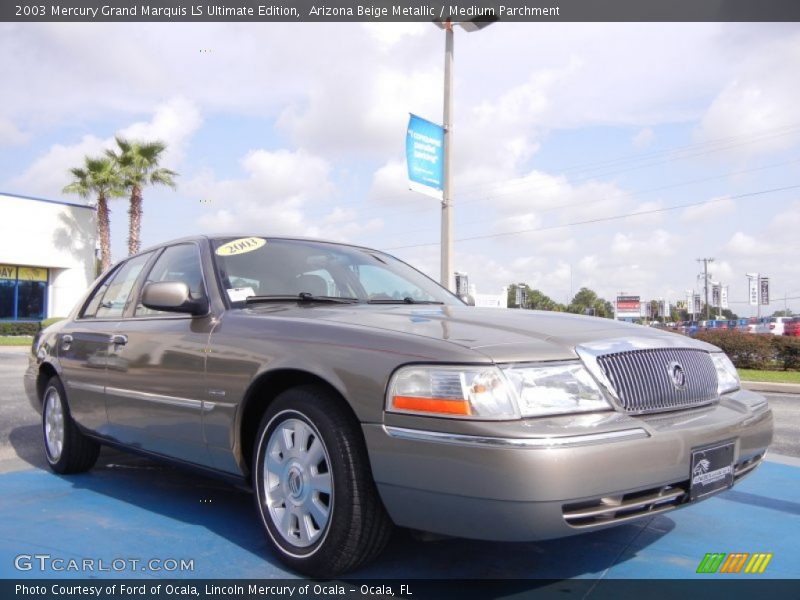 Arizona Beige Metallic / Medium Parchment 2003 Mercury Grand Marquis LS Ultimate Edition