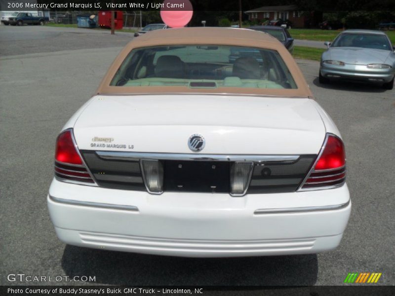 Vibrant White / Light Camel 2006 Mercury Grand Marquis LS