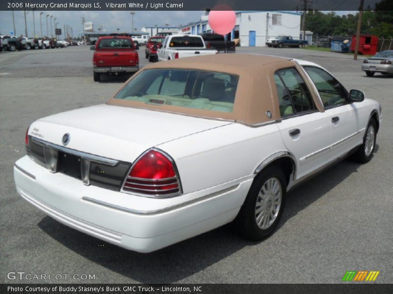 Vibrant White / Light Camel 2006 Mercury Grand Marquis LS