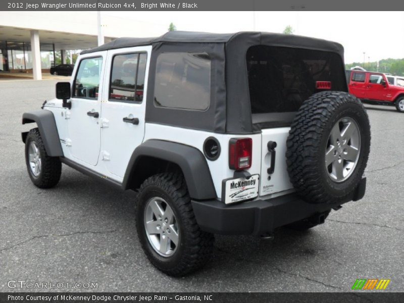 Bright White / Black 2012 Jeep Wrangler Unlimited Rubicon 4x4