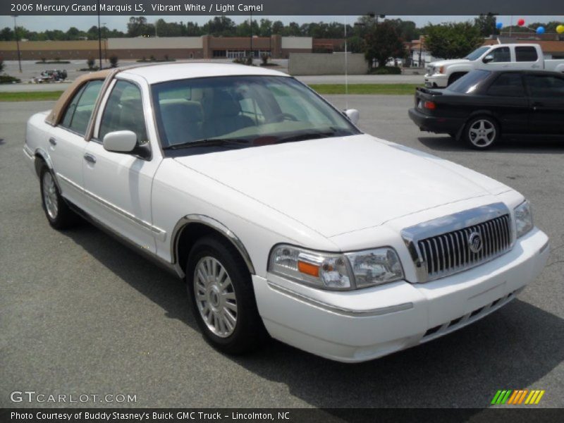 Vibrant White / Light Camel 2006 Mercury Grand Marquis LS