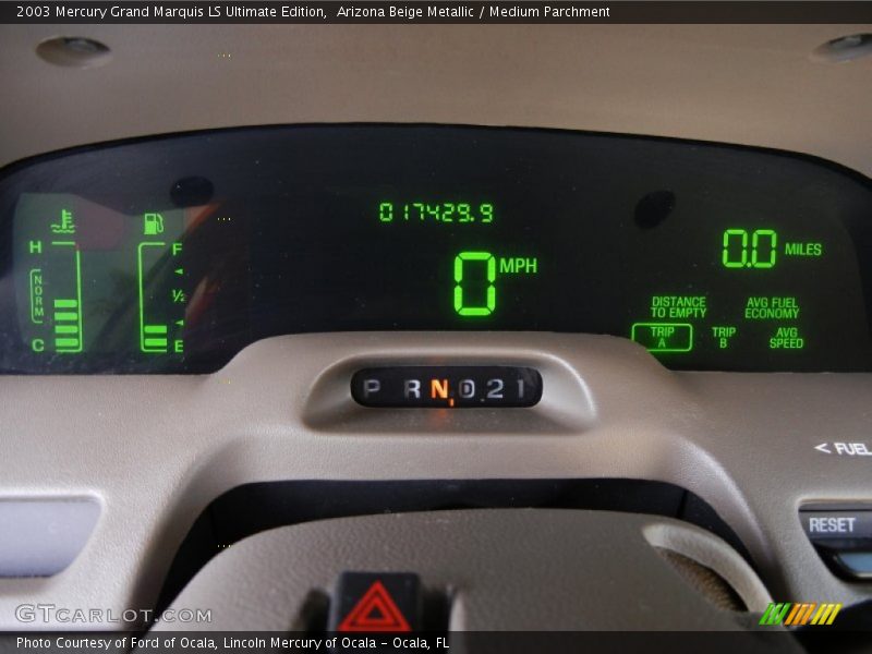 Arizona Beige Metallic / Medium Parchment 2003 Mercury Grand Marquis LS Ultimate Edition