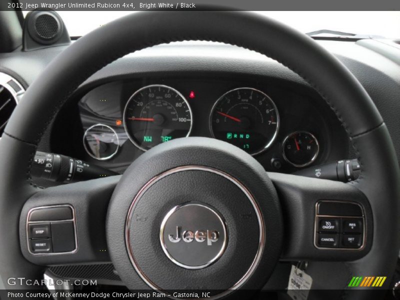  2012 Wrangler Unlimited Rubicon 4x4 Steering Wheel