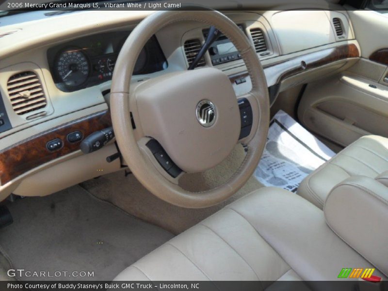 Vibrant White / Light Camel 2006 Mercury Grand Marquis LS