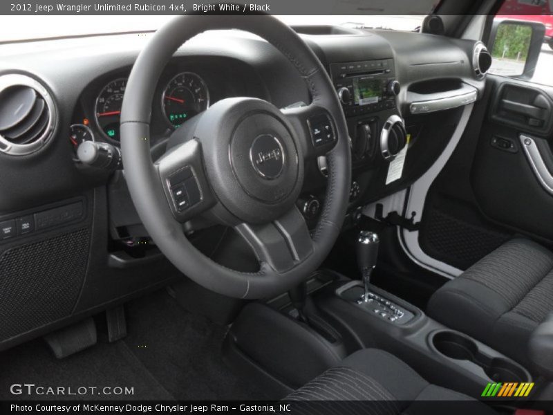  2012 Wrangler Unlimited Rubicon 4x4 Black Interior