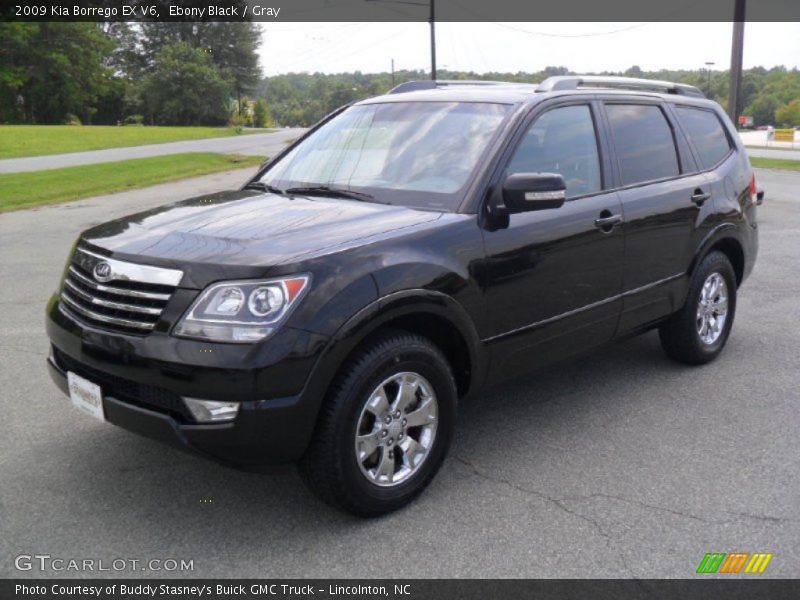 Ebony Black / Gray 2009 Kia Borrego EX V6