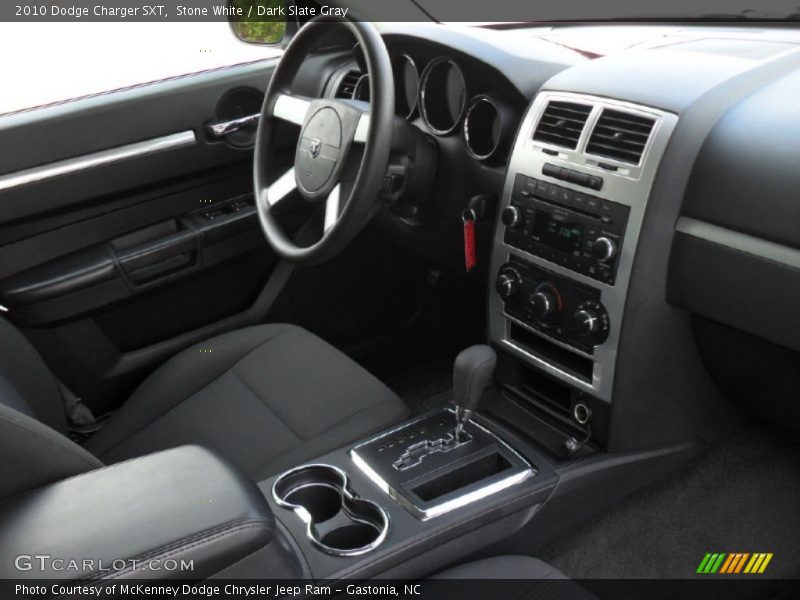 Stone White / Dark Slate Gray 2010 Dodge Charger SXT