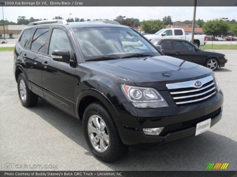 Ebony Black / Gray 2009 Kia Borrego EX V6