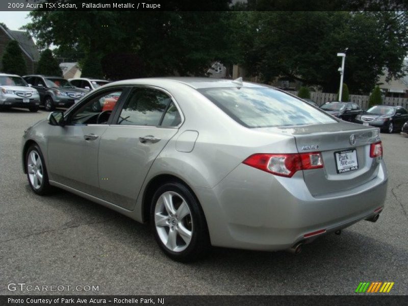 Palladium Metallic / Taupe 2009 Acura TSX Sedan