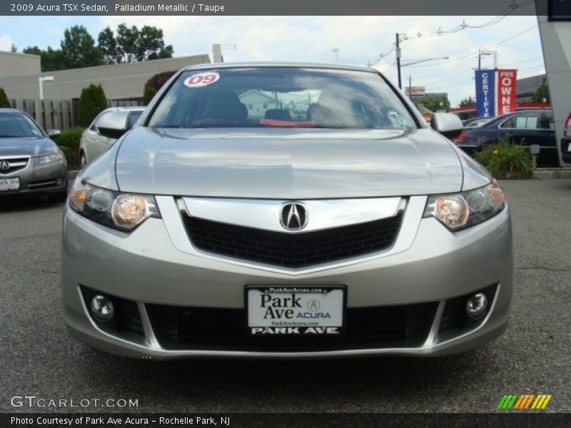 Palladium Metallic / Taupe 2009 Acura TSX Sedan