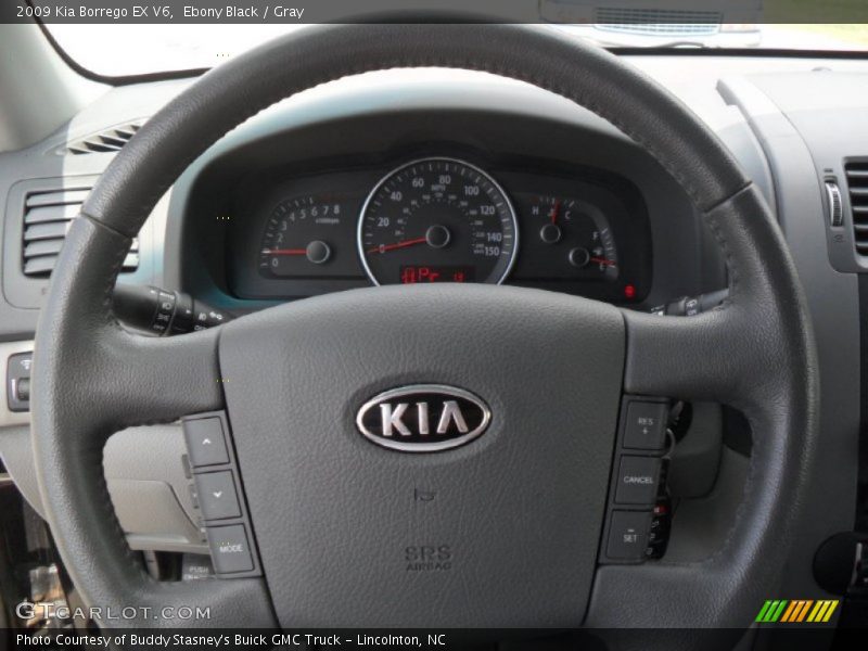 Ebony Black / Gray 2009 Kia Borrego EX V6