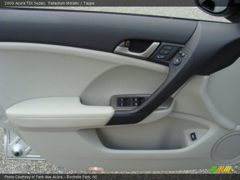 Palladium Metallic / Taupe 2009 Acura TSX Sedan