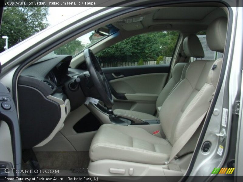 Palladium Metallic / Taupe 2009 Acura TSX Sedan