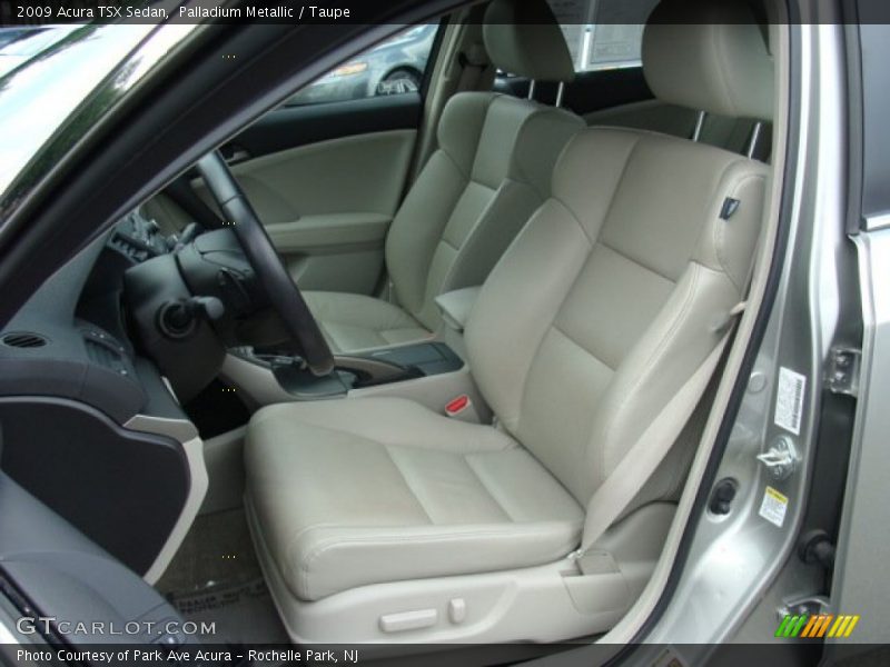 Palladium Metallic / Taupe 2009 Acura TSX Sedan