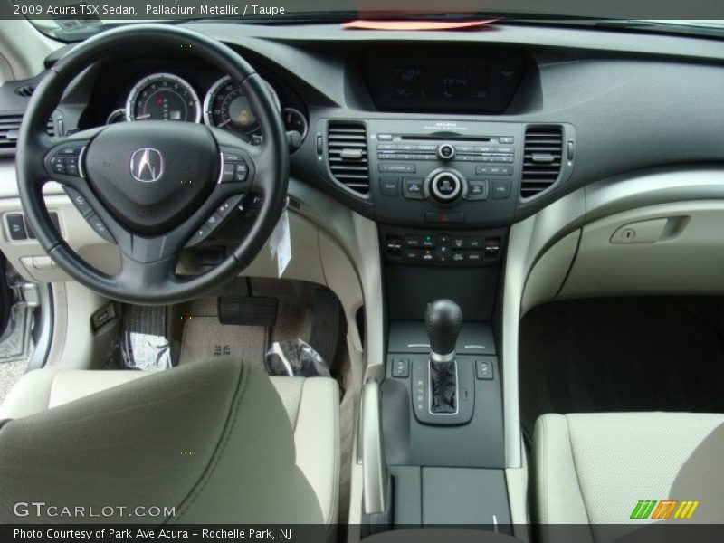 Palladium Metallic / Taupe 2009 Acura TSX Sedan