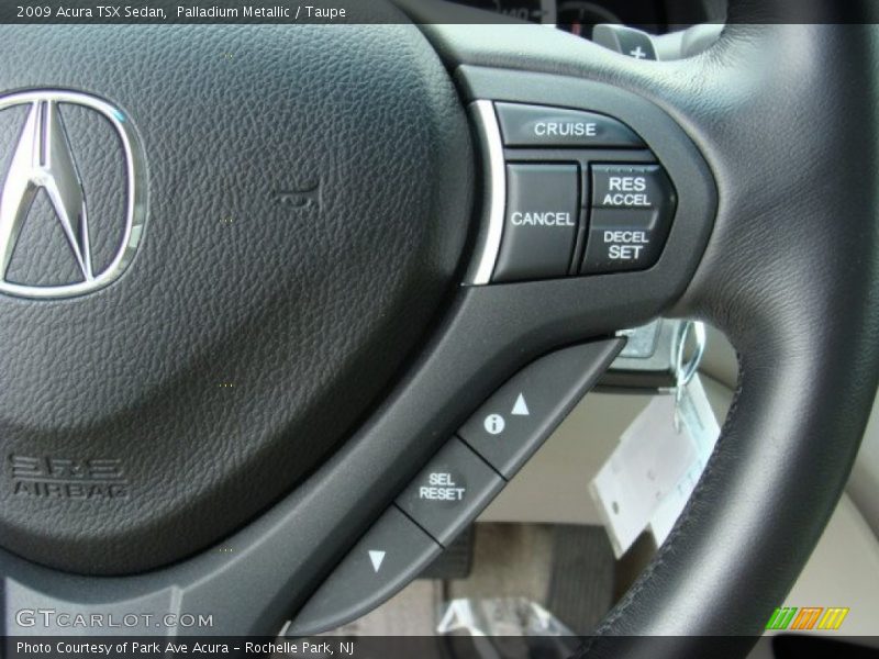 Palladium Metallic / Taupe 2009 Acura TSX Sedan